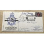 WW2 rare Multiple signed Dambusters cover. 90th Year of Sir Barnes Wallis Commemorative Cover.