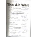 World War II multi signed hardback book titled The Air War 1939-1945 includes 80 veterans