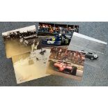 Motor Sport signed photo collection. Five 10 x 8 inch photos signed by Giacomo Agostini , Paddy