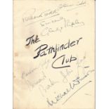 The Pathfinder Club Ball Souvenir Programme, Dorchester Hotel, London, Dec 1951. Signed in ink on