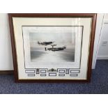 WW2 Robert Taylor's Memorial Flight print with 150 Battle of Britain signatures