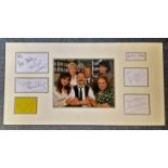 Allo Allo 13x26 mounted signature pieces includes 5 cast members from the hit BBC series includes