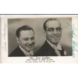 The Two Leslies Leslie Sarony (1897 1985) & Leslie Holmes (1901 1960) English Popular radio comedy