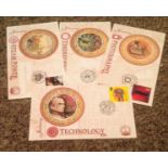 Benham FDC Millennium collection 4 covers Inventors January includes Charles Babbage Technology,