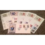 Royal FDC collection 8 covers dating back to 1981 subjects include Bermuda The Wedding of HRH The
