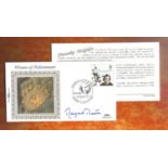 Margaret Thatcher signed FDC celebrating Women of Achievement. This cover is post marked 6th