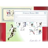Gordon Banks signed FDC celebrating the 40th anniversary since Englands first World Cup win in 1966.