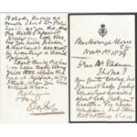 General Sir Dighton Macnaghten Probyn VC ALS on headed paper dated 1879. Probyn, was a British