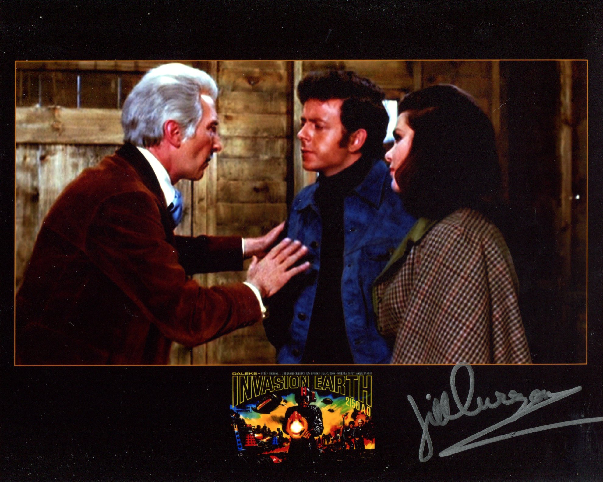 Doctor Who Jill Curzon signed. 8x10 inch photo from Doctor Who Invasion Earth signed by actress Jill