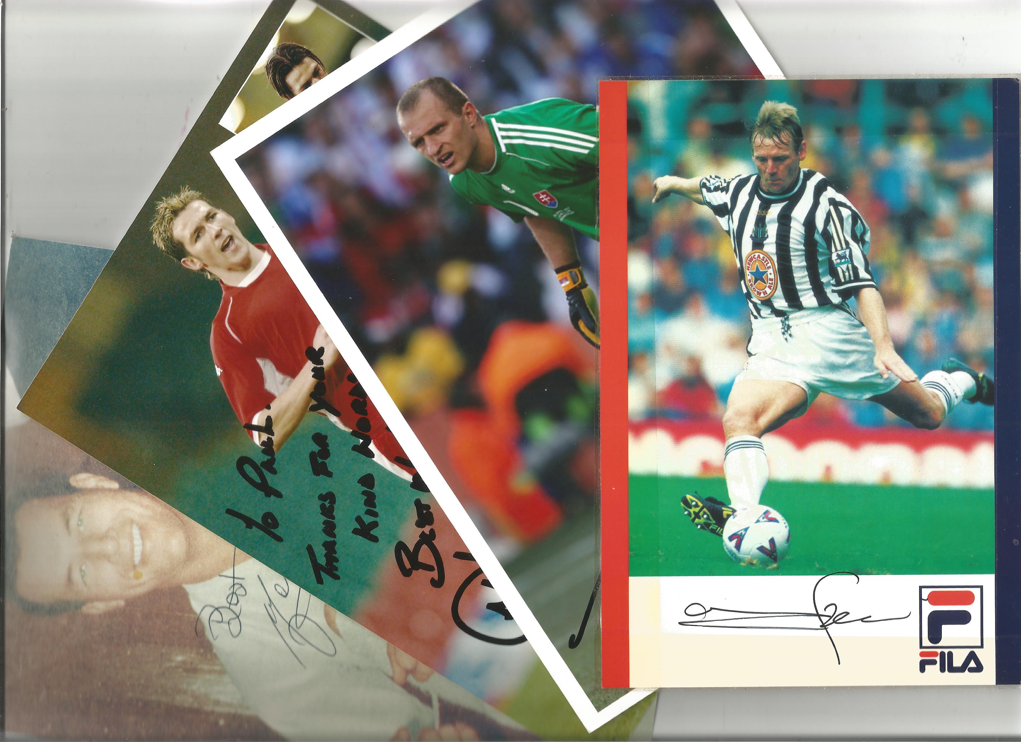 Football Collection Signed Photos Various Sizes, Including Rio Ferdinand, Robbie Earle, Ruud, - Image 10 of 11