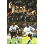 Football Collection Signed Photos Various Sizes, Including Rio Ferdinand, Robbie Earle, Ruud,