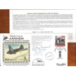 WW2, Battle of Arnhem signed FDC signed by Colonel Patrick de Burgh, Colonel J.l Waddy, Anthony