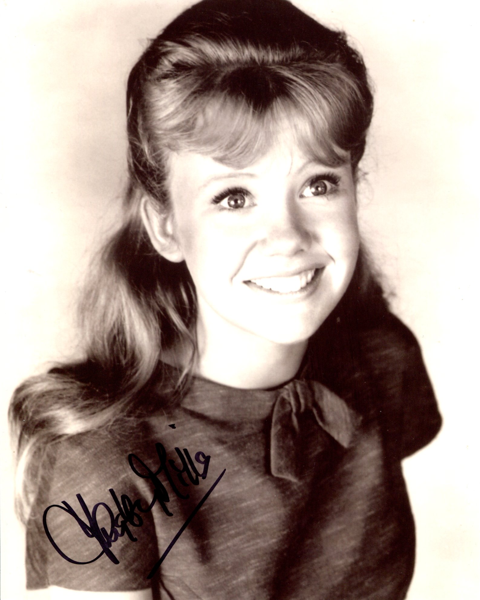 Hayley Mills. Nice 8x10 portrait photo signed by TV and Film star Hayley Mills. Good condition.