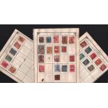 Denmark, Finland and Norway stamp collection on 3 loose pages. Good condition. We combine postage on