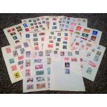 European stamp collection 11 loose album pages countries include Bulgaria and Czechoslovakia,.. Good