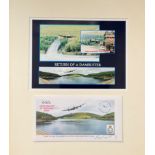 World War II Dambusters 15x14 mounted signature piece includes 66th Anniversary of the Dams Raid