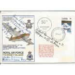 Hans Rossbach No 23 Royal Air Force Thorney Island multi signed flown FDC signatures included are