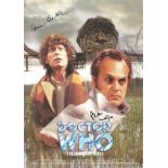 Tom Baker and Philip Maddock signed 12x8 colour promo photograph for Doctor Who. Good condition. All