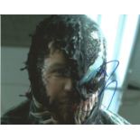 Tom Hardy signed 10x8 colour photograph taken as he plays Venom in the Marvel film. Good