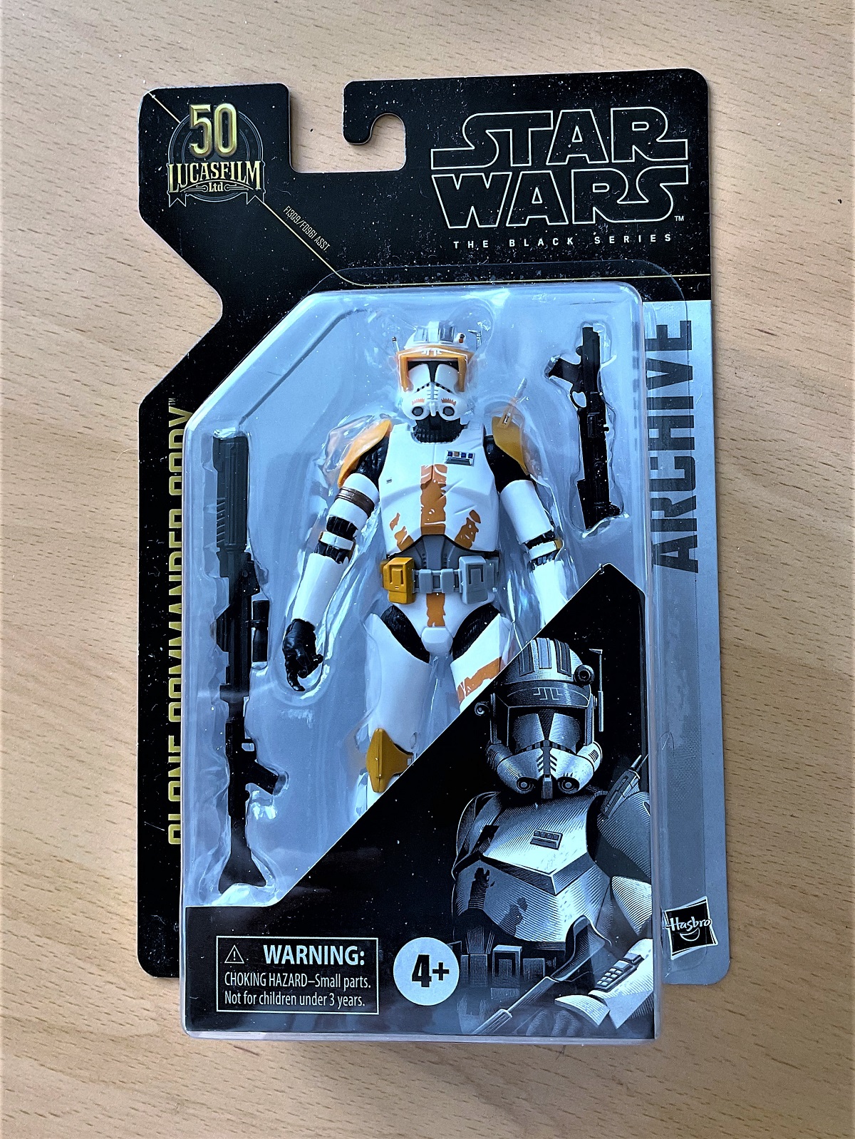 Star Wars, The Black Series miniature action figure of Clone Commander Cody. This item is still