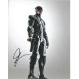 Joel Kinnaman signed 10x8 colour photo pictured in his role in the Robocop remake 2014. Good