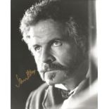 Ian Holms 10x8 black and white signed photograph. Holms was well known for playing Bilbo Baggins