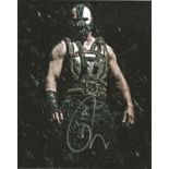 Tom Hardy signed 10x8 colour photo picture in his role as Bane from the Batman film The Dark