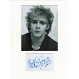 Nick Rhodes (Duran Duran) signed card piece. Photo attached. 16 x 12. Good condition. All autographs