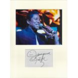 Jermaine Jackson signed card piece. Photo attached. 16 x 12. Good condition. All autographs come