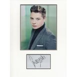 John Newman signed card piece. Photo attached. 16 x 12. Good condition. All autographs come with a