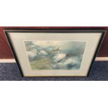 World War II Bob Stanford Tuck and Adolf Galland signed Achtung Spitfire 27x24 framed and mounted