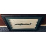 World War II Dambuster 30x23 multi signed framed and mounted print titled The Dambusters Wartime