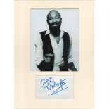 Geno Washington signed card piece. Photo attached. 16 x 12. Good condition. All autographs come with