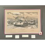 World War II The Great Patriotic War Advance on the Reich 21x17 mounted print matted Eastern Front