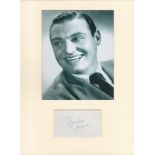 Frankie Laine signed card piece. Photo attached. 16 x 12. Good condition. All autographs come with a