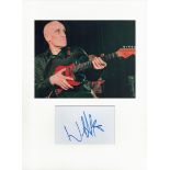 Wilko Johnson signed card piece. Photo attached. 16 x 12. Good condition. All autographs come with a