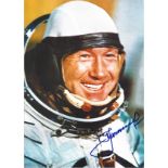 Alexei Leonov signed 12x8 colour photo. Soviet and Russian cosmonaut, Air Force major general,