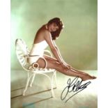 Joan Collins signed 10x8 colour photo. Dame Joan Henrietta Collins DBE (born 23 May 1933) is an