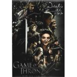 Game of Thrones signed 12x8 colour montage photo six fantastic signatures from cast members Peter