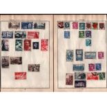 European stamp collection on 21 pages. Includes Germany and France and Colonies. Good condition.