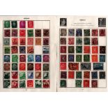 German stamp collection on 5 loose album pages. Good condition. We combine postage on multiple