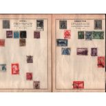 Assorted stamp collection on 20 loose pages mainly South American. Includes Argentina, Brazil,