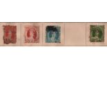 Queensland 1860/1880 4 stamps and 1 Hawaii mint old stamp. Good condition. We combine postage on