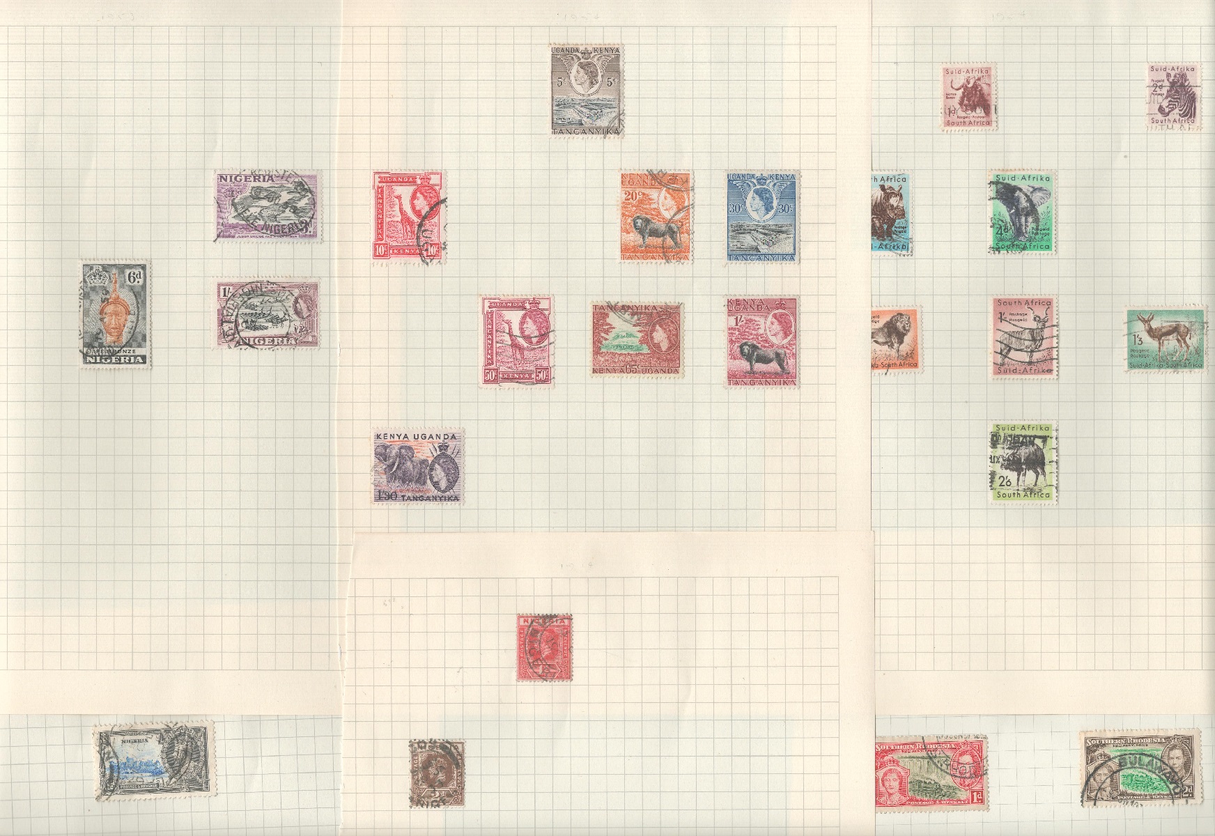 BCW stamp collection on 23 loose pages. Includes NZ, Rhodesia and Nyasaland, Singapore, Malta,