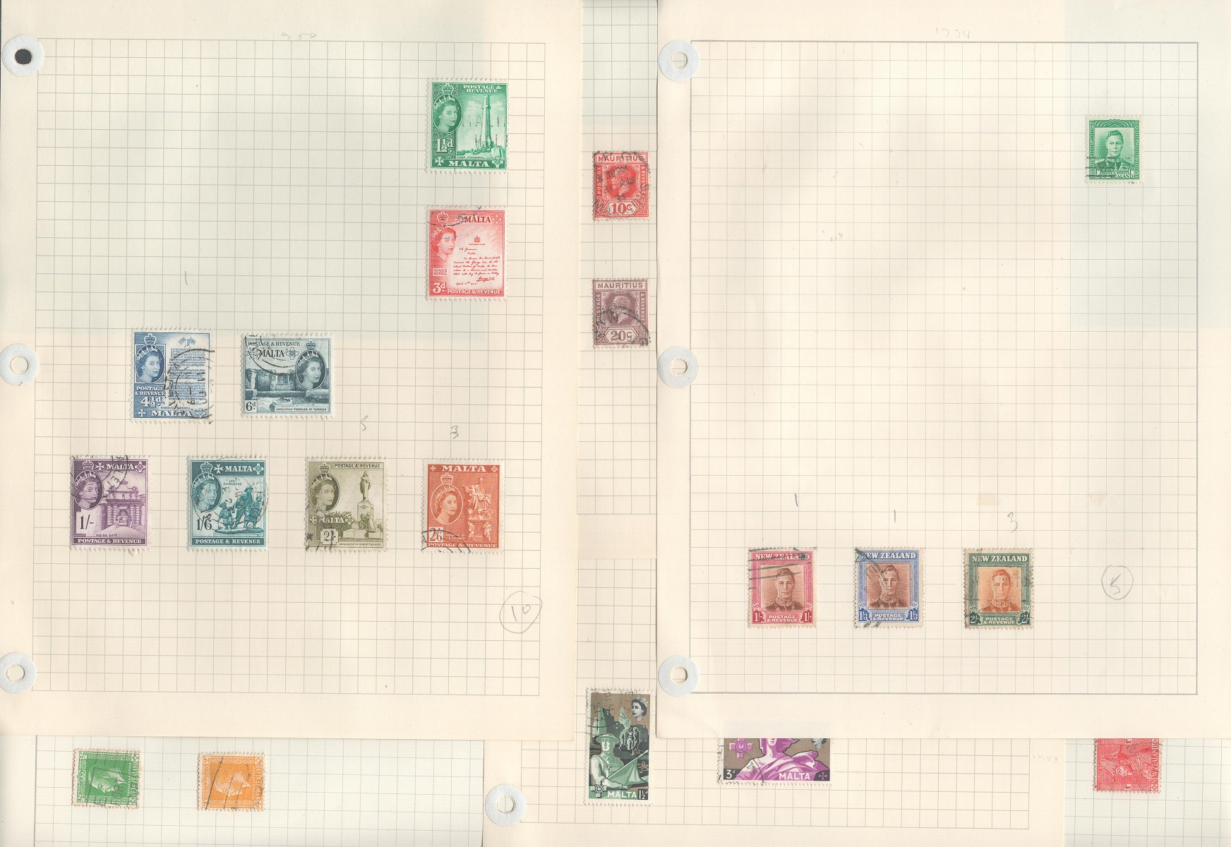 BCW stamp collection on 23 loose pages. Includes NZ, Rhodesia and Nyasaland, Singapore, Malta, - Image 2 of 2