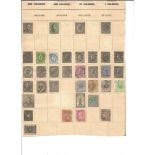 Belgium and Denmark old stamp collection on 4 pages. Good condition. We combine postage on