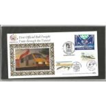 Channel Tunnel FDC collection. 6 items. First official coach run, first regular lorry shuttle, first