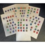 GB stamp collection 5 loose album pages mint condition dating 1971-1990 includes Northern Ireland,