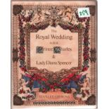 Royal Wedding Prince Charles and Lady Diana Spencer stamp album. Includes Gibraltar, GB, Guernsey,