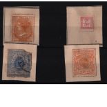 Assorted stamp collection. Mecklenburg - Strelitz 1864 SG7 red mint. Malta QV stamp, Luxembourg 2